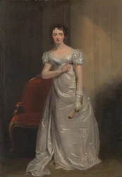 Harriet Smithson som Miss Dorillon i "Wives as They Were, and Maids as They Are" av Elizabeth Inchbald
