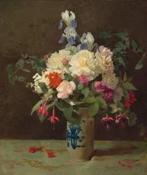 Vas med blommor