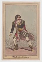 Edmund Kean som Richard III, ca. 1814., ca. 1814.