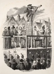 Avrättningen av Guy Fawkes, utgiven 1841