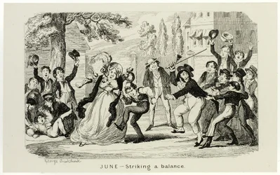 Juni - Att hitta en balans från George Cruikshanks stålgravyrer till The Comic Almanacks: 1835-1853