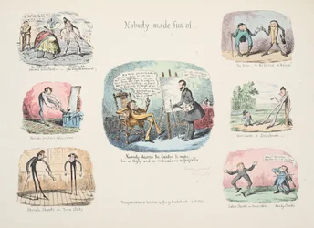 Rester och skisser; Ingen gjorde narr av, pub. 1831 (handfärgad gravyr)