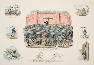 St Swithuns Chapel Kallbadfält, pub. 1833 (handfärgad gravyr)