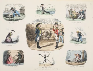 Tell Tale, pub. 1832 (handfärgad gravyr