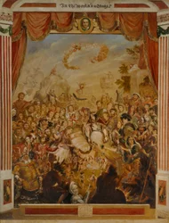 William Shakespeares (1564-1616) första framträdande på Globens scen med en del av hans Dramatiska Kompani 1564