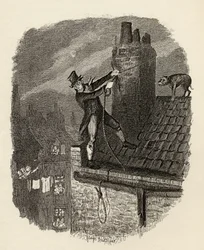 Den sista chansen, från "The Adventures of Oliver Twist" av Charles Dickens (1812-70) 1838, publicerad av Chapman und Hall, 1901 (gravyr)