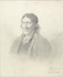 Porträtt av en man, 1805 (grafit med bläck på papper)