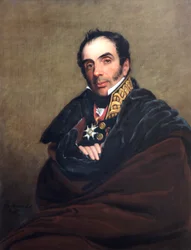 Porträtt av General Miguel Ricardo da Alava, spansk soldat,