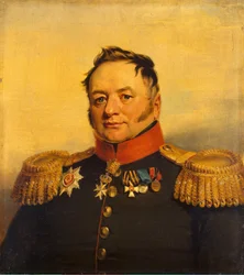 Porträtt av Pavel Alexeyevich Tuchkov 1776-1858, före 1825