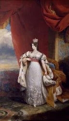Porträtt av tsarina Alexandra Feodorovna från Ryssland