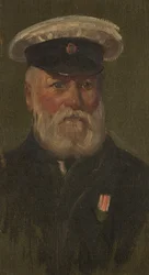 Porträtt av C. Clothier, 6:e, ca 1920 (olja på panel)