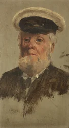 Porträtt av G. Singleton, 6:e, ca 1920 (olja på panel)