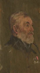 Porträtt av H. Fussell, L.T.C., ca. 1920 (olja på panel)