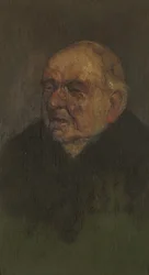 Porträtt av J. Cadwallader, R.N., ca. 1920 (olja på panel)