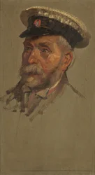 Porträtt av L. Andrews, 30:e, ca. 1920 (olja på panel)