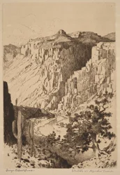 Skiss på Apache Trail, Arizona