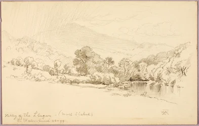 Llugwys dalgång (Moel Siabod), norra Wales