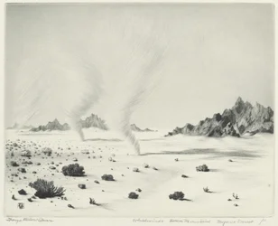 Virvelvindar, Dead Mountains, Mojaveöknen, Kalifornien