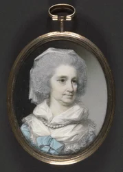 Lady Grace Burnaby (wc och gouache på elfenben)