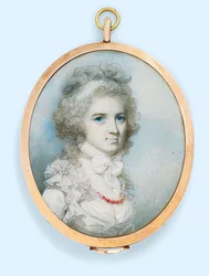 Mrs. Thomas Graham (nee Ann Paul) (akvarell på elfenben)