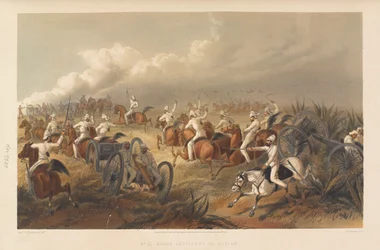 ?Hästartilleri i aktion?, 1857 ca