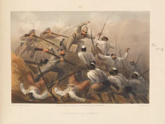 ?Avstötning av en sortie?, 1857