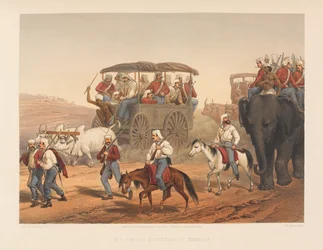 ?Trupper skyndar till Umballa?, 1857