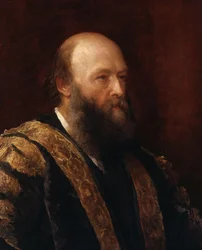 Porträtt av Robert Gascoyne-Cecil, 3:e markisen av Salisbury (1830-1903)