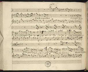 f.44v, Händels Semele autografpartitur