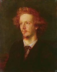 Porträtt av Algernon Charles Swinburne (1837-1909) 1867