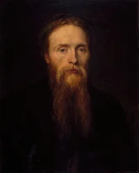 Porträtt av Sir Edward Burne-Jones 1833-1898, 1870.