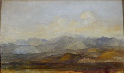 Carrarabergen från Pisa, 1845-1846