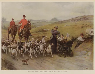 Rädsla odds! Farorna i ett jaktland (chromolitho)