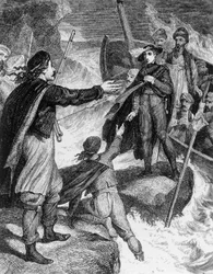 Illustration från verk av George Gordon Byron (1788-1824), gravyr, från Lord Byrons samlade verk