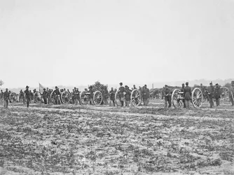 Motts Battery in Position, 1862 