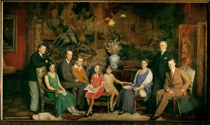 Familjen Krupp (olja på duk)