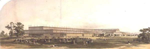 Byggnad för den stora utställningen i London 1851