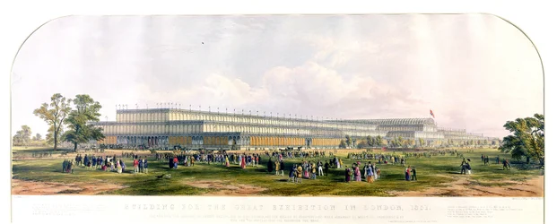 Byggnad för den stora utställningen i London, 1851