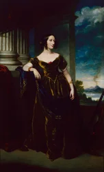 Porträtt av en ung kvinna, ca 1845 (olja på duk)