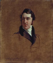 Porträttskiss av John Poulter, 1834 (olja på papp)