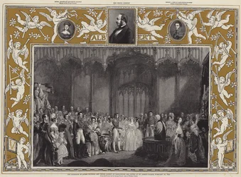 Drottning Victorias och prins Alberts äktenskap av Saxe-Coburg och Gotha vid St James