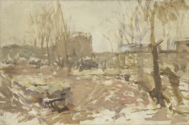 Byggnadsplats vid De Clercqstraat