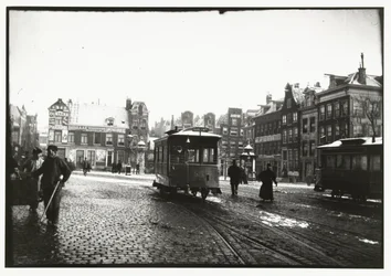 Utsikt över Leidseplein i Amsterdam