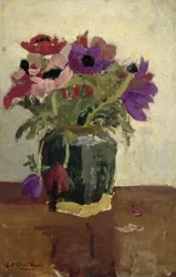 Ginger Pot med anemoner