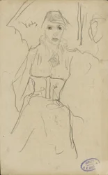 stående kvinna