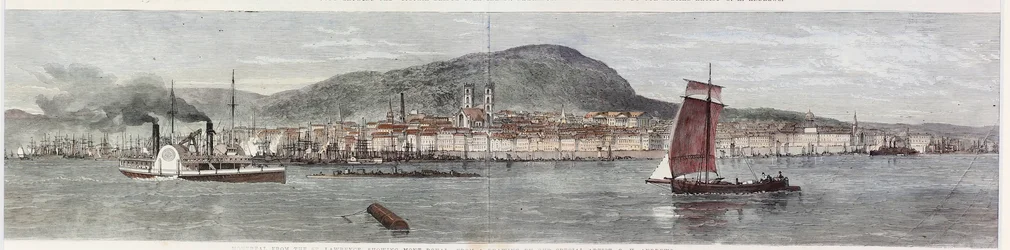 Utsikt över staden Montreal, Kanada East