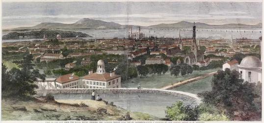 Utsikt över staden Montreal, Kanada East