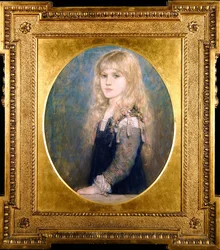 Porträtt av Esme Robb (färgade kritor på papper) (se även 350757)