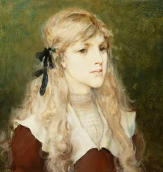 Porträtt av Esme Robb, ca 1890