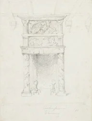 Shakespeares skorsten, 1866 (grafit på krämvävt papper)
